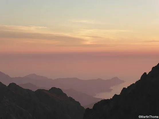 vue du matin GR20 en Corse