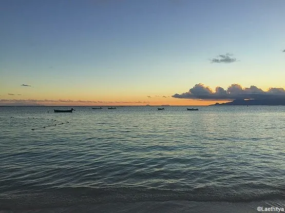 coucher de soleil à Sainte-Anne