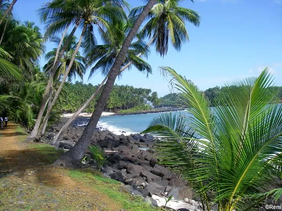 plage îles du Salut en Guyane