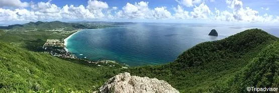 vue panoramique depuis le Morne Larcher