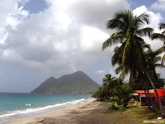 Martinique : pointe du Diamant : Morne Larcher et rocher du