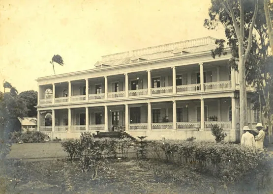 Vieille photo du château de Labourdonnais