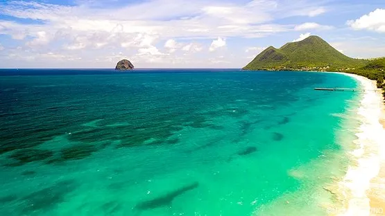 Plage du Diamant en Martinique