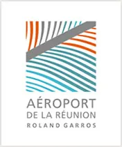 Logo de l'aéroport de la Réunion Roland Garros