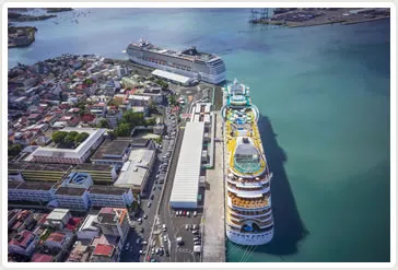 Port of Pointe-à-Pitre in Guadeloupe