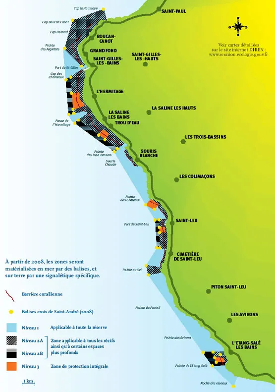 Carte de la réserve Marine