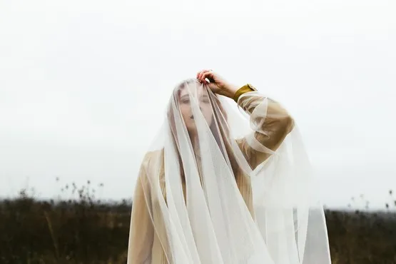 cascade voile de la mariée