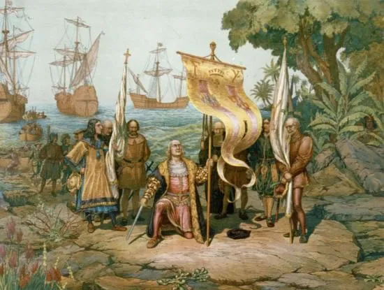 Christophe Colomb débarque à Saint-Martin